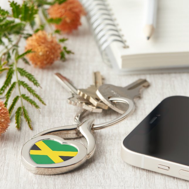 Jamaica flag keychain (Side)