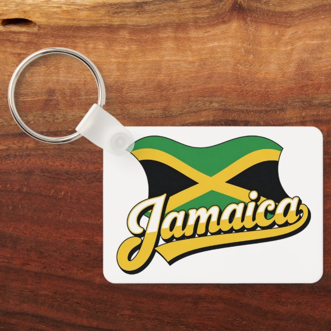 Jamaica Flag Keychain (Back)