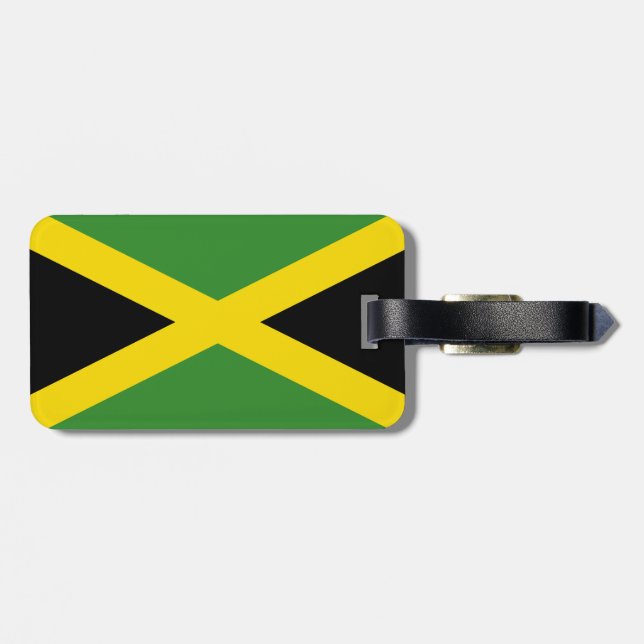 Jamaica Flag Luggage Tag (Back Horizontal)