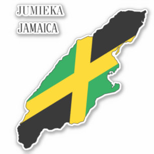 Jamaica Flag Map