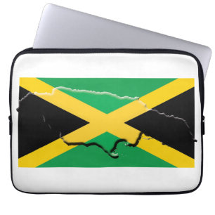 JAMAICA Flag Map Patriotic Computer Laptop Sleeve