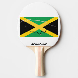 JAMAICA FLAG & MAP Personalized Ping Pong Paddle