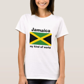 Jamaica Flag + Map + Text T-Shirt