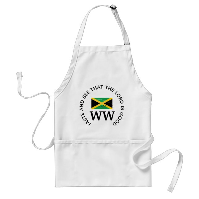 JAMAICA Flag MONOGRAM Customized Scripture Standard Apron (Front)