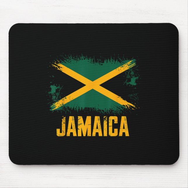 Jamaica Flag  Mouse Pad (Front)