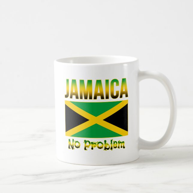 Jamaica Flag No Problem Coffee Mug (Right)