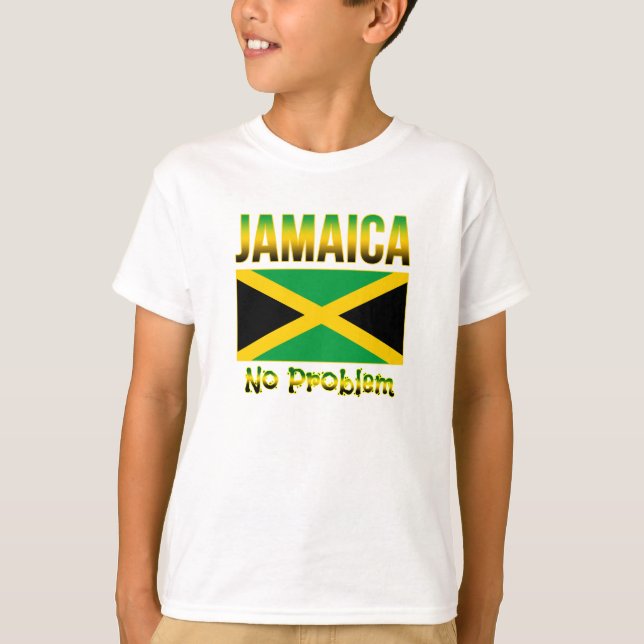 Jamaica Flag No Problem T-Shirt (Front)