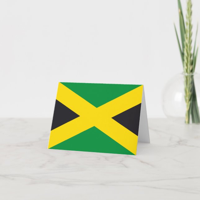 Jamaica flag note card (Front)