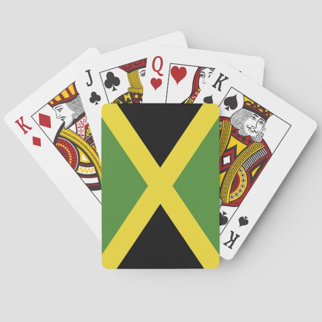 Jamaica Flag Playing Cards (Back)