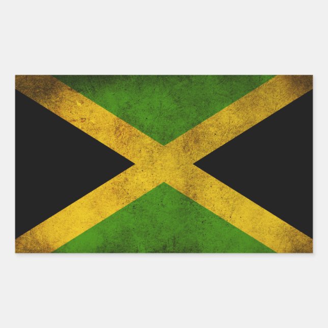 Jamaica Flag - Proud Jamaicans - Rasta Sticker (Devant)