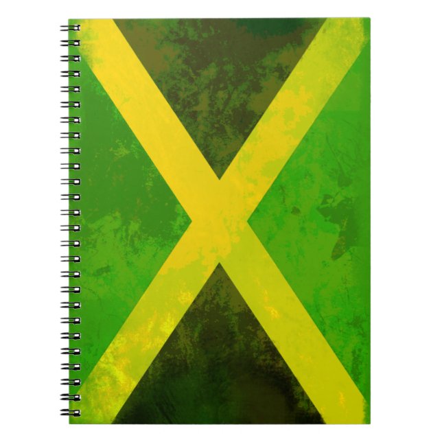jamaica flag - reggae roots notebook (Front)