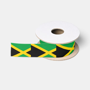 Jamaica Flag Satin Ribbon
