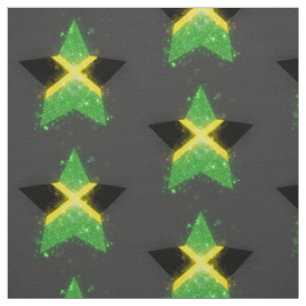 Jamaica Flag Shining Fabric