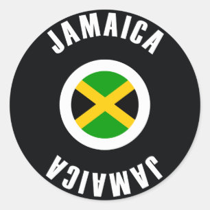 Jamaica Flag Simple Classic Round Sticker