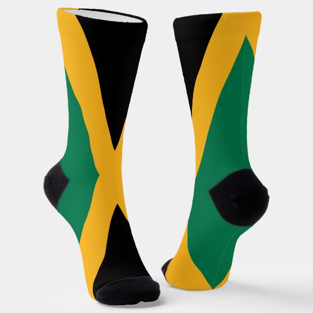 Jamaica Flag Socks (Angled)