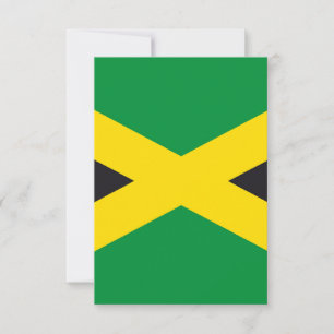 Jamaica flag thank you card