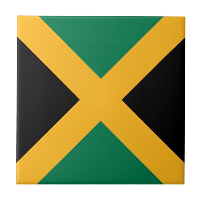Jamaica Flag Tile (Front)