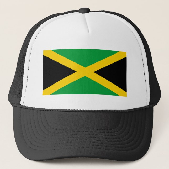 Jamaica Flag Trucker Hat (Front)