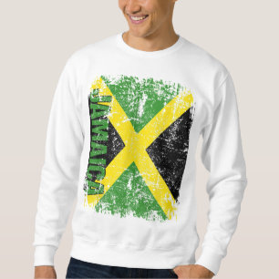 JAMAICA Flag Vintage Distressed JAMAICA Sweatshirt