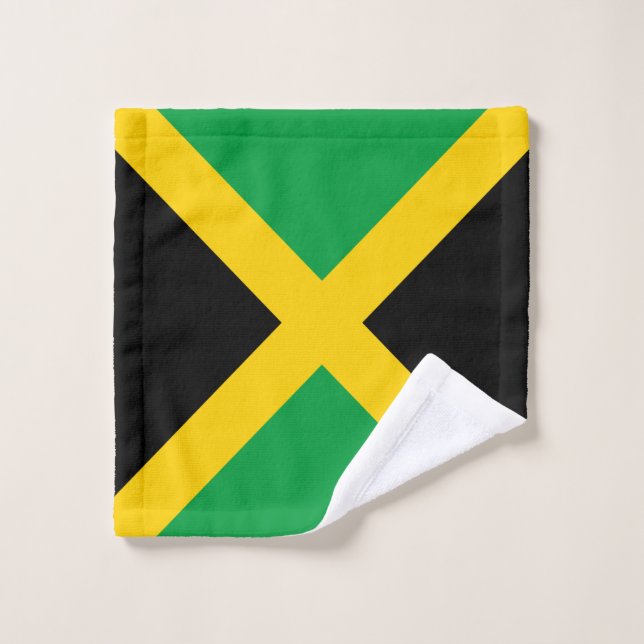 Jamaica Flag Wash Cloth (Wash Cloth)