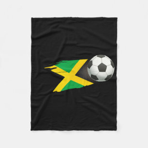 Jamaica Footll Ll Jamaica Flag Jersey - Jamaican F Fleece Blanket