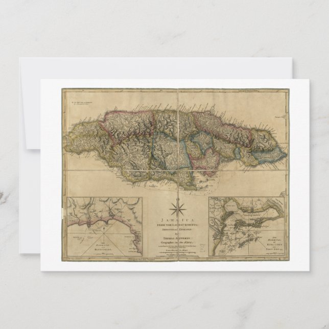 Jamaica from the latest Surveys Map (1775) (Front)