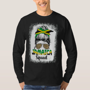 Jamaica Girls Trip 2022  Messy Bun Hair Sunglasses T-Shirt