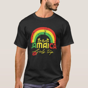 Jamaica Girls Trip Colorful Rainbow Rasta Colors S T-Shirt