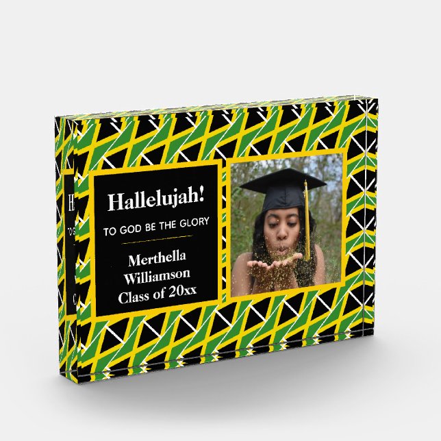 JAMAICA Graduate Custom Photo HALLELUJAH (Left)