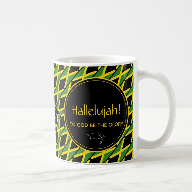 JAMAICA Graduate Personalized HALLELUJAH Keepsake Coffee Mug (Right)