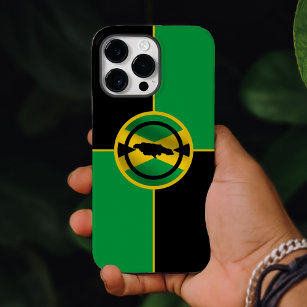 Jamaica Green Black & Gold Colour Block Jamaican Case-Mate iPhone 14 Pro Max Case