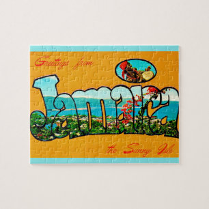 Jamaica Greetings Postcard 8x10 Jigsaw Puzzle