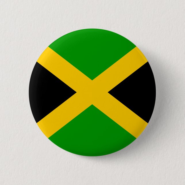 Jamaica High quality Flag 2 Inch Round Button (Front)