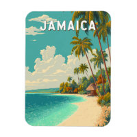 Jamaica Illustration Travel Art Vintage