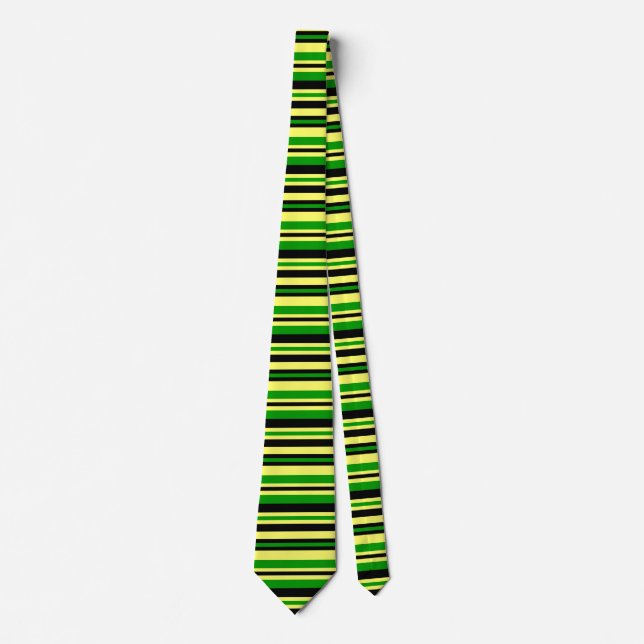 Jamaica Inspired Stripes Tie (Front)