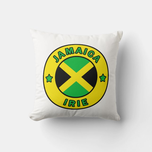 Jamaica Irie Throw Pillow (Front)