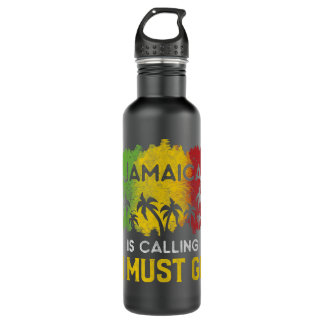 Jamaica Is Calling I Must Go Beach Vacation Sunset 710 Ml Water Bottle