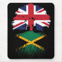 Jamaica Jamaican British UK Tree Roots Flag