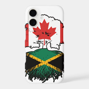 Jamaica Jamaican Canadian Canada Tree Roots Flag