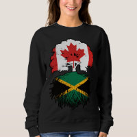 Jamaica Jamaican Canadian Canada Tree Roots Flag