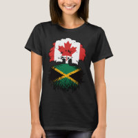 Jamaica Jamaican Canadian Canada Tree Roots Flag