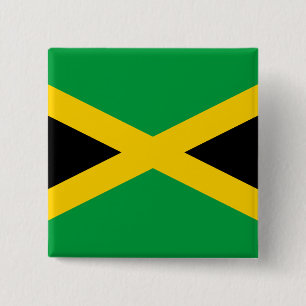 Jamaica (Jamaican) Flag 2 Inch Square Button