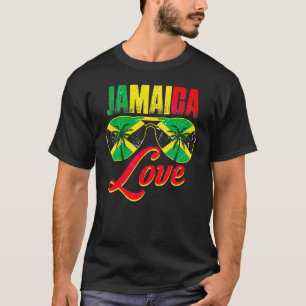 Jamaica Jamaican Flag Caribbean Vacation Reggae T-Shirt