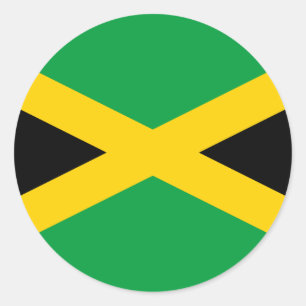 Jamaica (Jamaican) Flag Classic Round Sticker