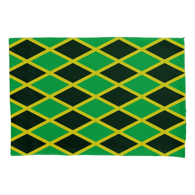 Jamaica & Jamaican Flag Fashion pattern/reggae Pillowcase (Front)