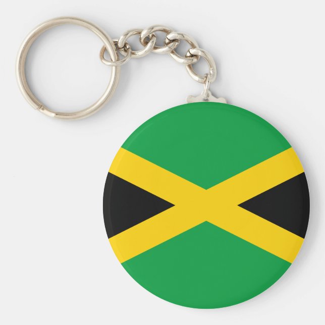 Jamaica (Jamaican) Flag Keychain (Front)