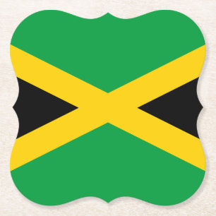 Jamaica (Jamaican) Flag Paper Coaster