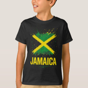 Jamaica Jamaican Flag Souvenir Travel Vacation T-Shirt