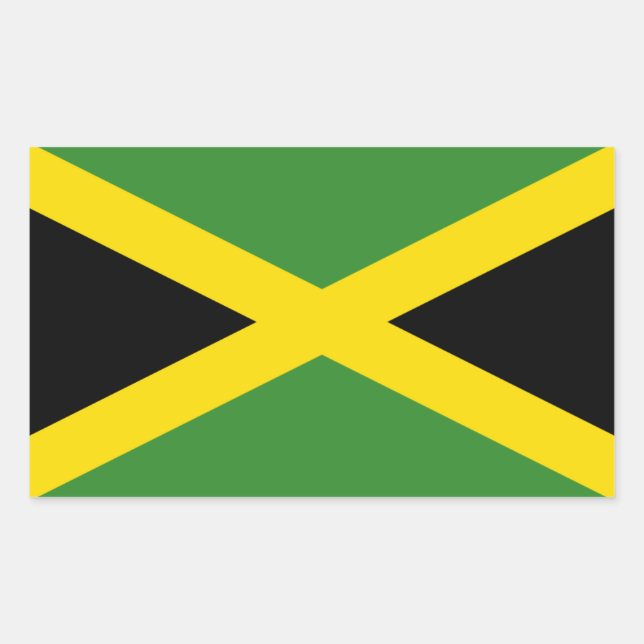 Jamaica/Jamaican Flag Sticker (Front)