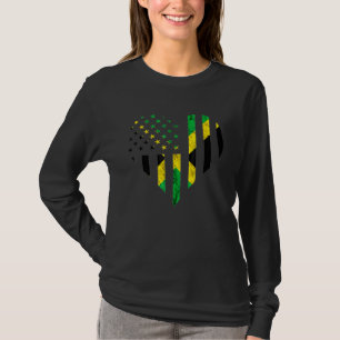 Jamaica Jamaican Roots Carribean Pride American Gr T-Shirt